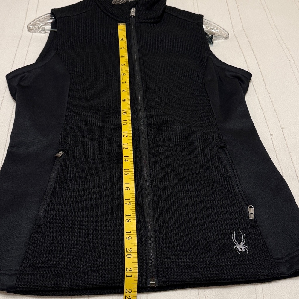 Spyder Black Zip-Up Vest - Picture 4 of 5